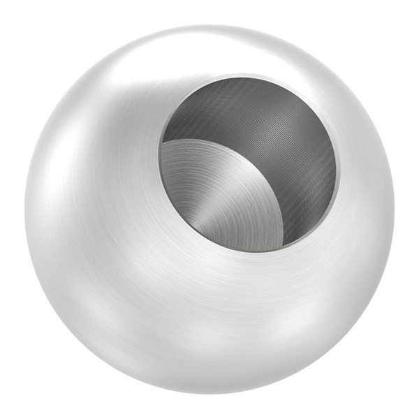 51025-240S Vollkugel, Ø 25mm, mit Sackloch 12,2mm, V2A