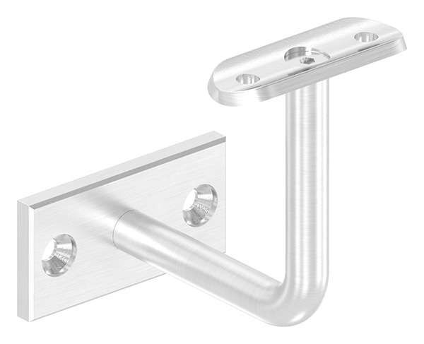 Handlaufhalter mit Handlaufanschlussplatte für Rohr 42,4mm (austauschbar), Ronde und Bügel verschrau