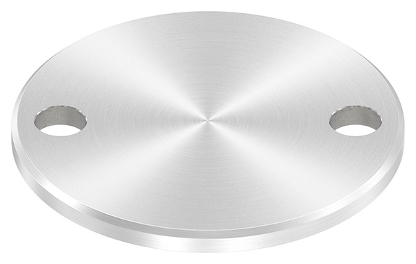 Ankerplatte, Ø 100 x 6mm, mit Rundschliff und Fase, V2A