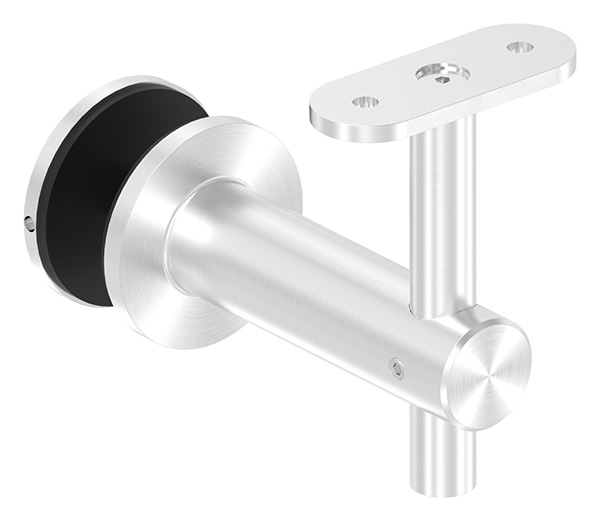 50350-240 Handlaufhalter für Glas mit Handlaufanschlussplatte gerade (austauschbar), in der Höhe verstellbar,