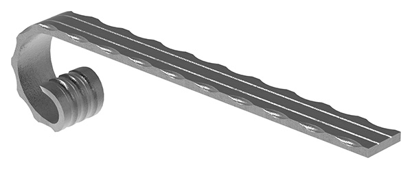 2061 Handlaufanfänger S235JR, 40x8mm, passend zu 2001