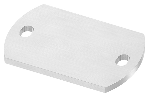 Ankerplatte, 150 x 100 x 8mm, mit Längsschliff, V2A