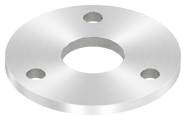 Ankerplatte, Ø 120 x 8mm, mit Rundschliff, V2A