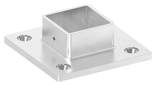 51240-V4A Wand- u. Bodenanker, 90 x 90 x 6mm, V4A