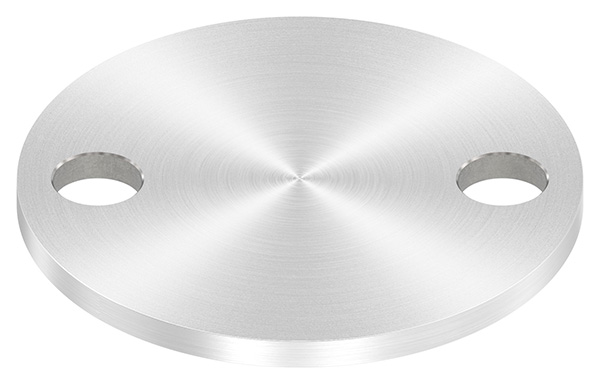 Ankerplatte, Ø 70 x 4mm, mit Rundschliff, V2A