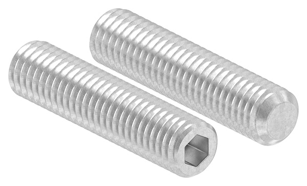 Gewindestift M8 x 35 mit Innensechskant und Kegelkuppe, A2, DIN 913 / ISO 4026