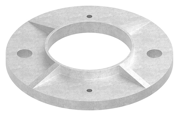 Ankerplatte, Ø 120 x 8mm, gegossen, roh, V2A