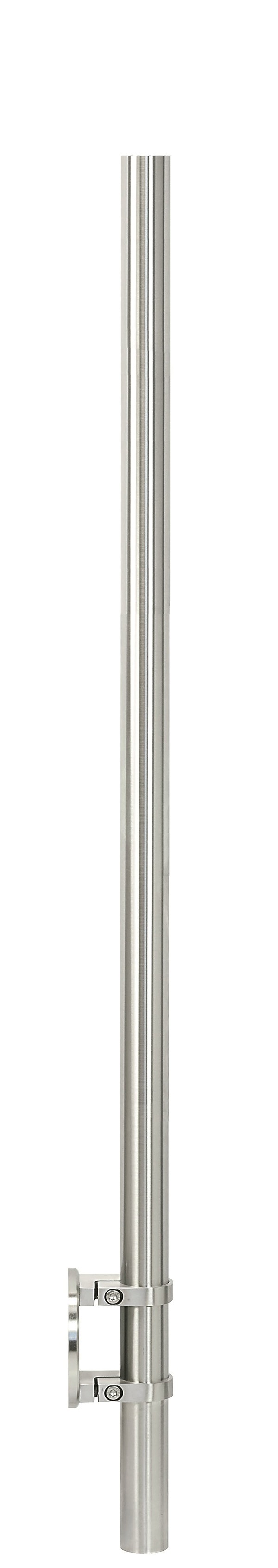 40533-240 Edelstahlpfosten 42,4 x 2,0mm zur Wandmontage, Länge 1190mm, V2A