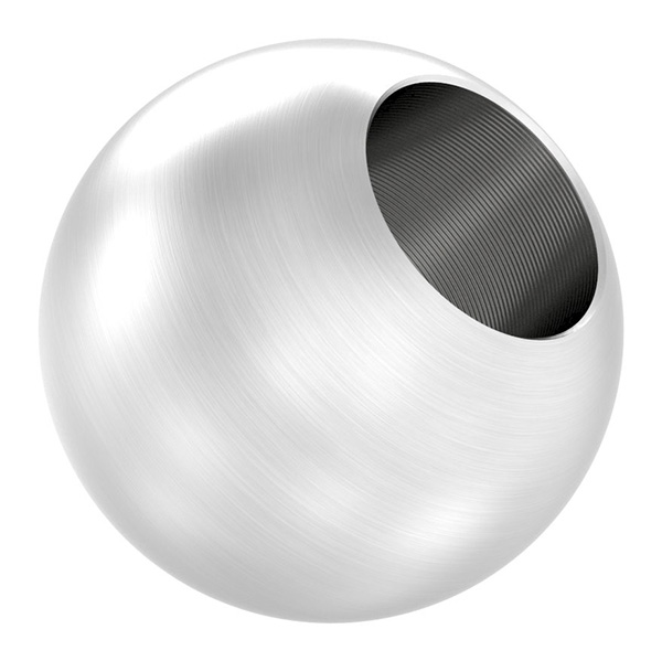 51025-240S12-6 Vollkugel, Ø 25mm, mit Sackloch 12,6mm, V2A