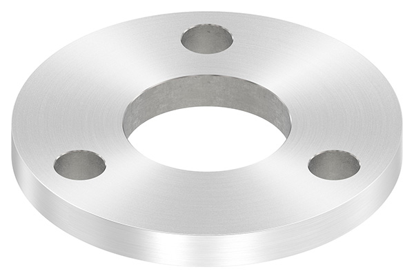 Ankerplatte, Ø 100 x 10mm, mit Rundschliff, V2A