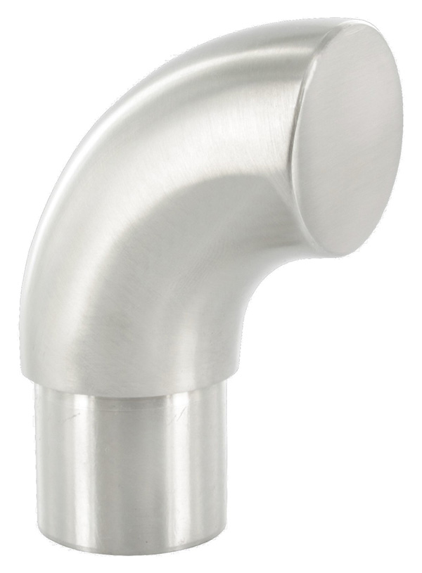 Rohrbogen 90°, für 42,4 x 2,0mm, als Endstück flach, V4A