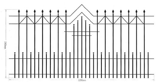 Zaunfeld 1060x2200mm  - Preis und Lieferzeit auf Anfrage