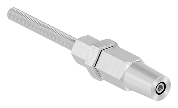 Gewindeterminal zur Selbstmontage mit M5 Gewindestange, für 3mm Seil, V4A