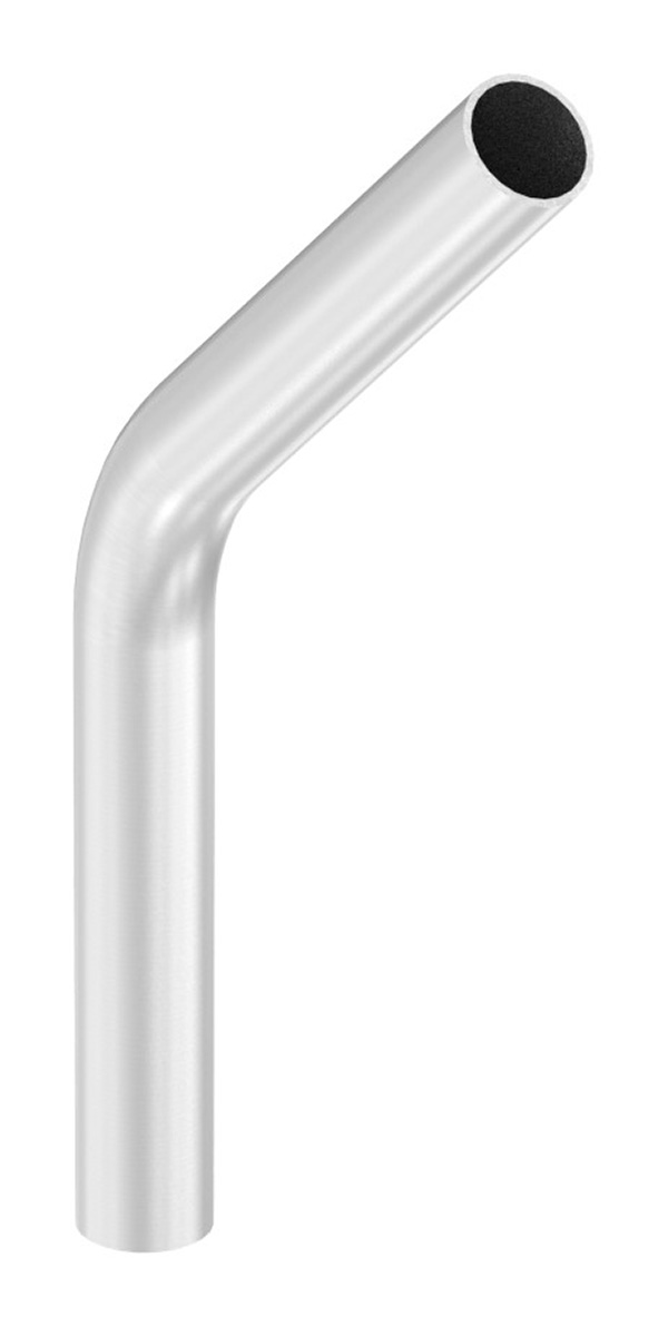 55140-045 Rohrbogen 45°, aus Rohr 42,4 x 2,5mm, Radius-Mitte: 100mm, V2A