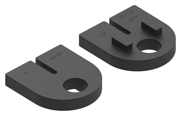 3204-GU 1 Paar Gummi für Mod. 32, für Blech 4mm
