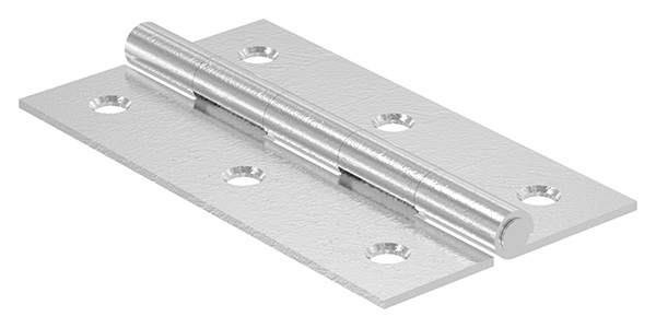 Scharnier 90x50mm mit festen Zapfen, V2A