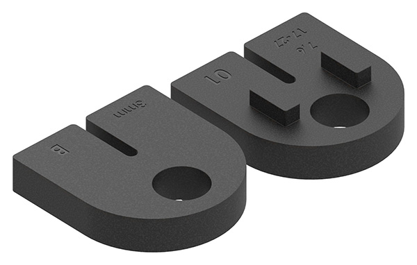 3803-GU 1 Paar Gummi für Mod. 38, für Blech 3mm