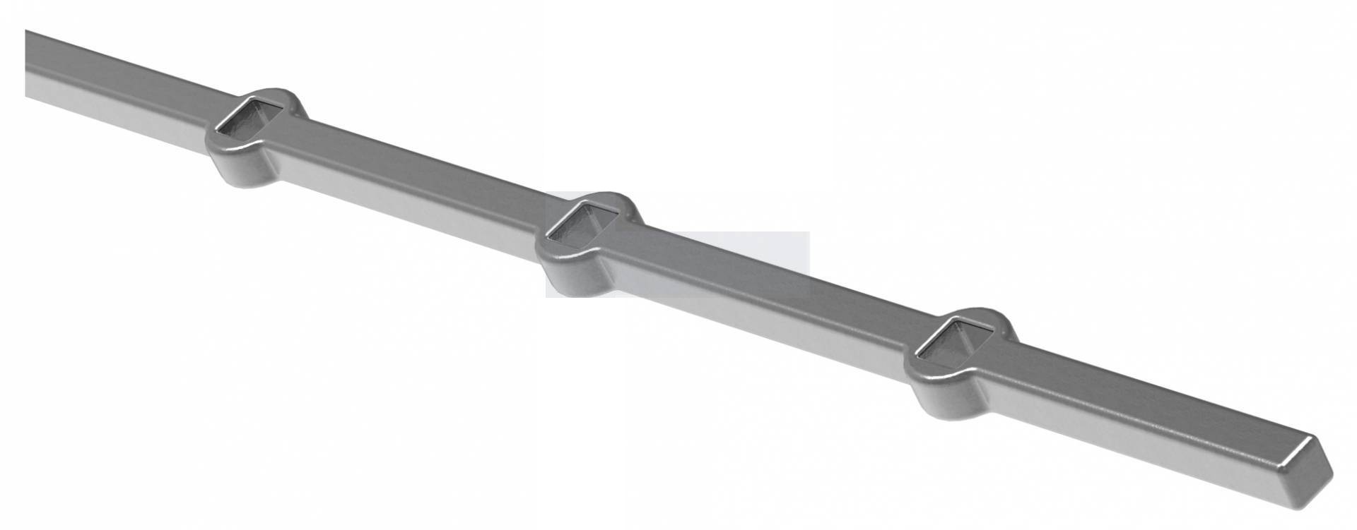 Lochleiste 20x20mm, Lochabstand 170mm, Länge 2000mm