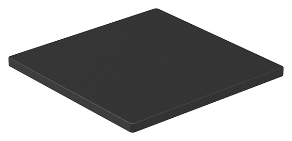 Unterleggummi 100x100x5mm EPDM, 65+-5 Shore A, schwarz, für Gummiset 80500-GU