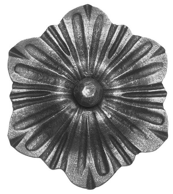 Ländliches Barock Zierrosette, 5mm, Durchmesser 125mm