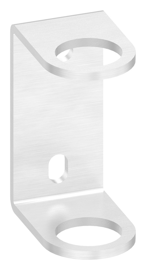 Wandbefestigung für Geländerpfosten, zum Anschweißen des Pfostens, für Rohr 42,4mm, V2A