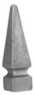 Zaunspitze Ansatz 30x30mm, Höhe 153mm