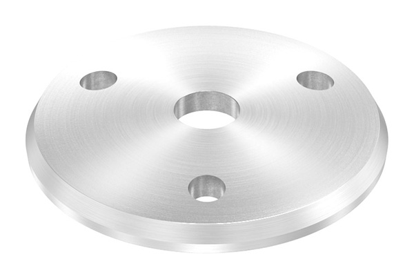 53704-240 Ronde, Ø 58 x 4mm, gewölbt, mit Rundschliff und Fase, V2A