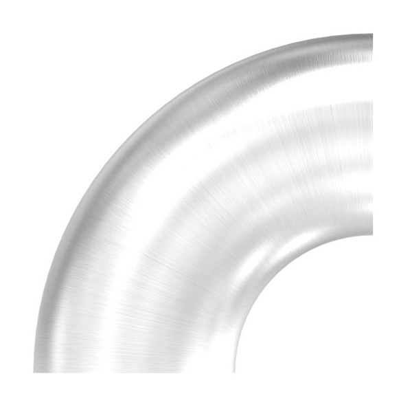 55191-240-26 Schweißbogen 90°, 48,3 x 2,6mm, geschliffen Korn 240, V2A