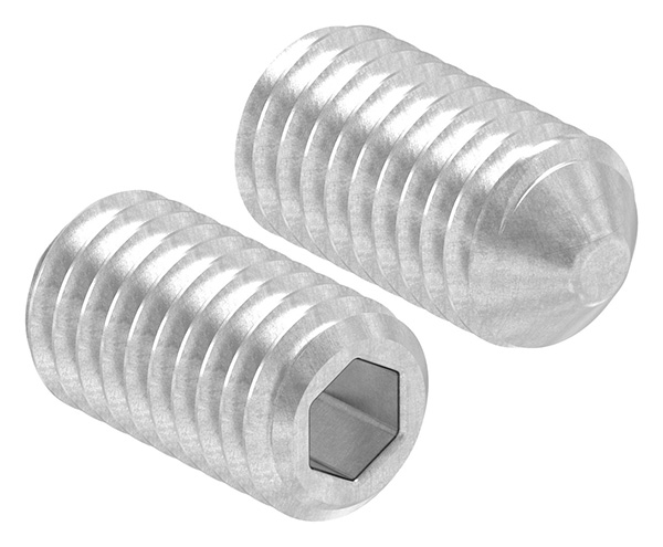 Gewindestift M5 x 10, A2, DIN 914 / ISO 4027