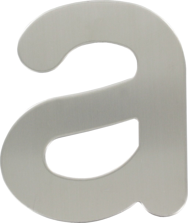Hausnummer a - "groß", aus Edelstahl