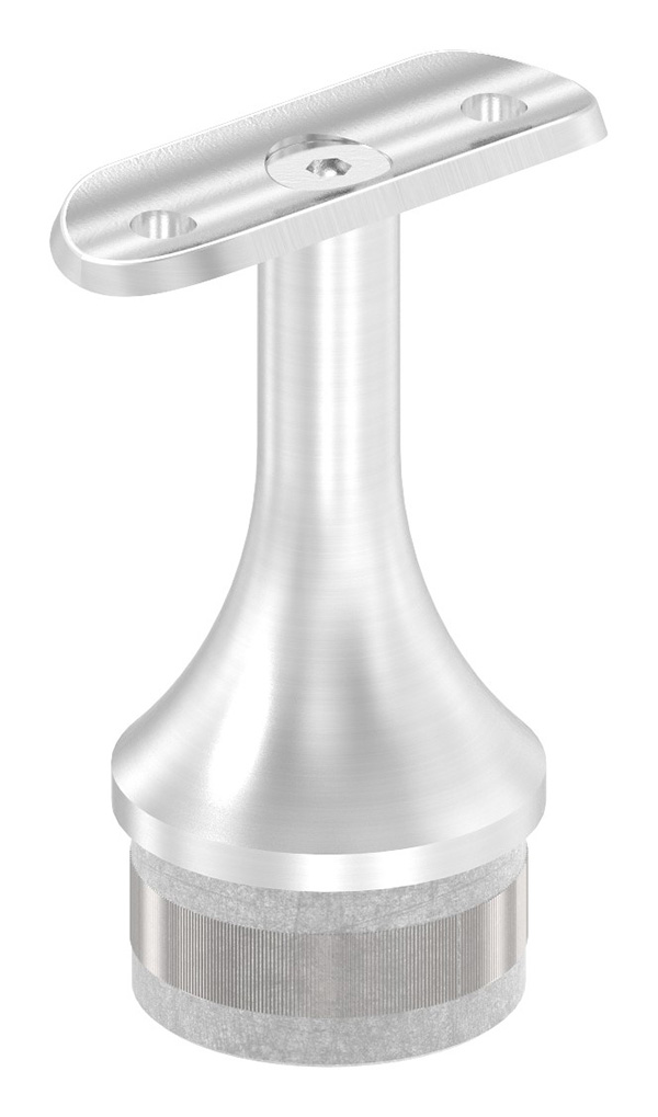 Stopfen mit Halteplatte aus einem Teil, für 42,4 x 2,0mm, V2A