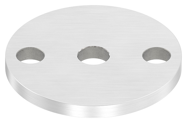 54070-240 Ankerplatte, Ø 70 x 6mm, mit Längsschliff, V2A