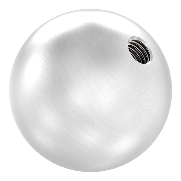 51040-240 Vollkugel, Ø 40mm, mit Gewinde M8, V2A