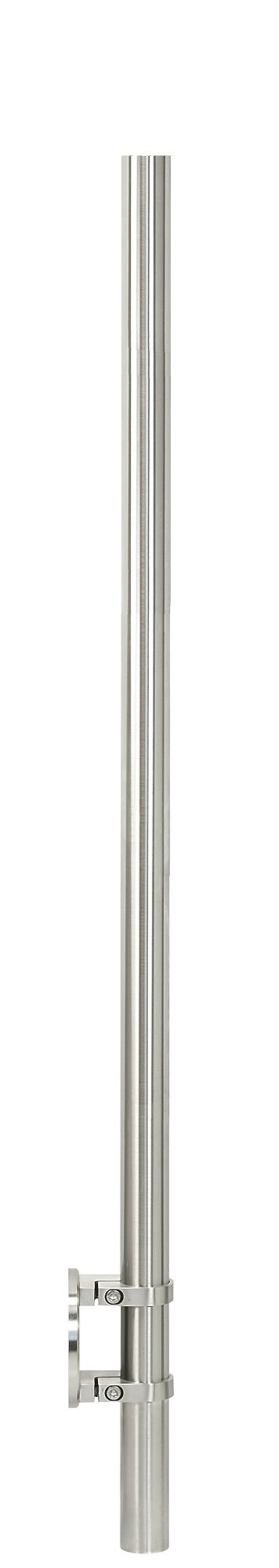 40540-240 Edelstahlpfosten 42,4 x 2,0mm zur Wandmontage, Länge 1190mm, V2A
