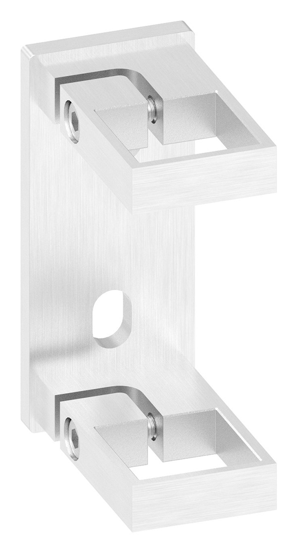 Wandbefestigung für Geländerpfosten, zum Spannen, für Rohr 40 x 40mm, V4A