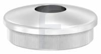 Rohrabschlussstopfen, für Rohr 42,4 x 2,0mm, mit Bohrung 14,1mm, leicht gewölbt, V2A