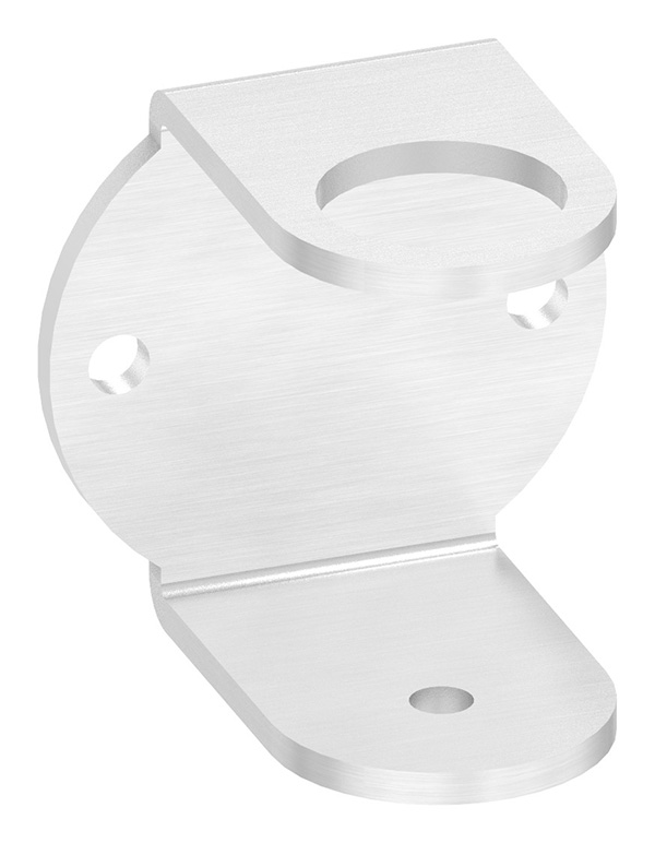 Wandbefestigung für Geländerpfosten, zum Anschweißen des Pfostens, für Rohr 42,4mm, V2A