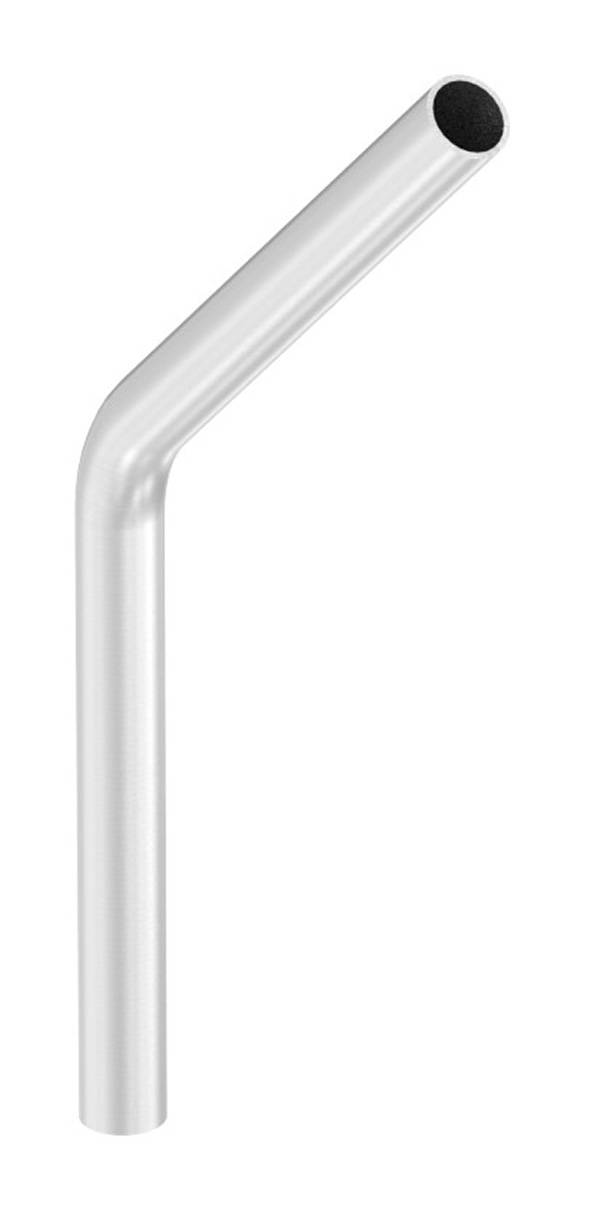 55110-045 Rohrbogen 45°, aus Rohr 26,9 x 2,0mm, Radius-Mitte: 54mm, V2A