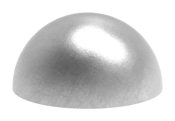 620080-VA Halbhohlkugel, Ø 80mm, ungeschliffen, V2A