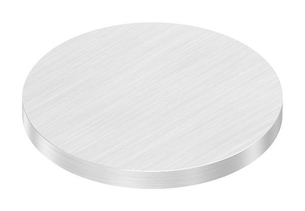 Ronde, Ø 48 x 4mm, mit Längsschliff, V4A