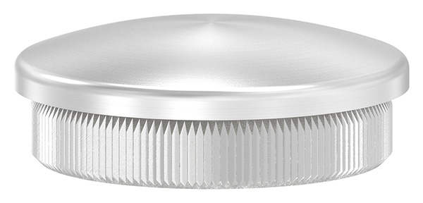 50310-240 Rohrabschlussstopfen, für Rohr 42,4 x 2,0mm, leicht gewölbt, V2A