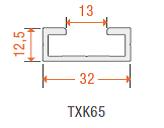 C-Profil AP-8 für TXK65 konfektioniert, cm-Preis