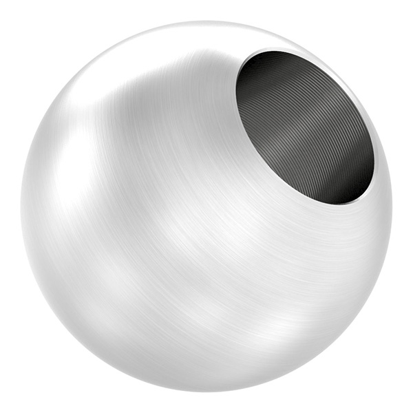 51030-240S14 Vollkugel, Ø 30mm, mit Sackloch 14,2mm, V2A