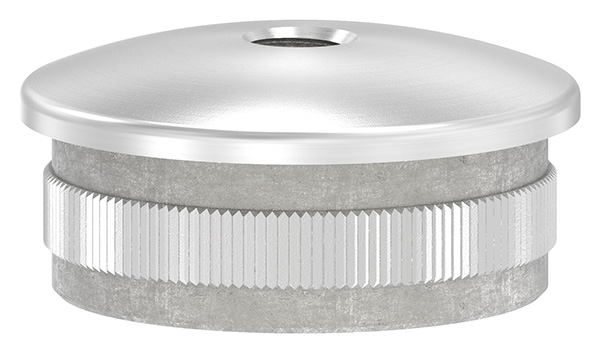 50290-240G Rohrabschlussstopfen, für Rohr 42,4 x 2,0mm, mit Gewinde M8, leicht gewölbt, hohl, V2A