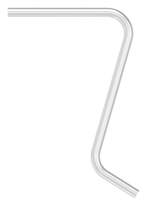 50258-240 Schwanenhals-Anfänger 42,4 x 2,6mm, gebogen ohne Nacharbeit, V2A