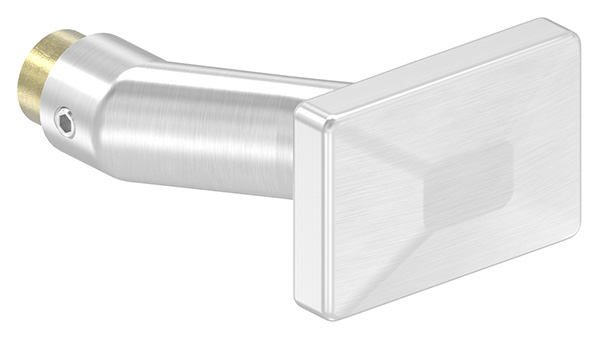 Türdrücker eckig, V2A