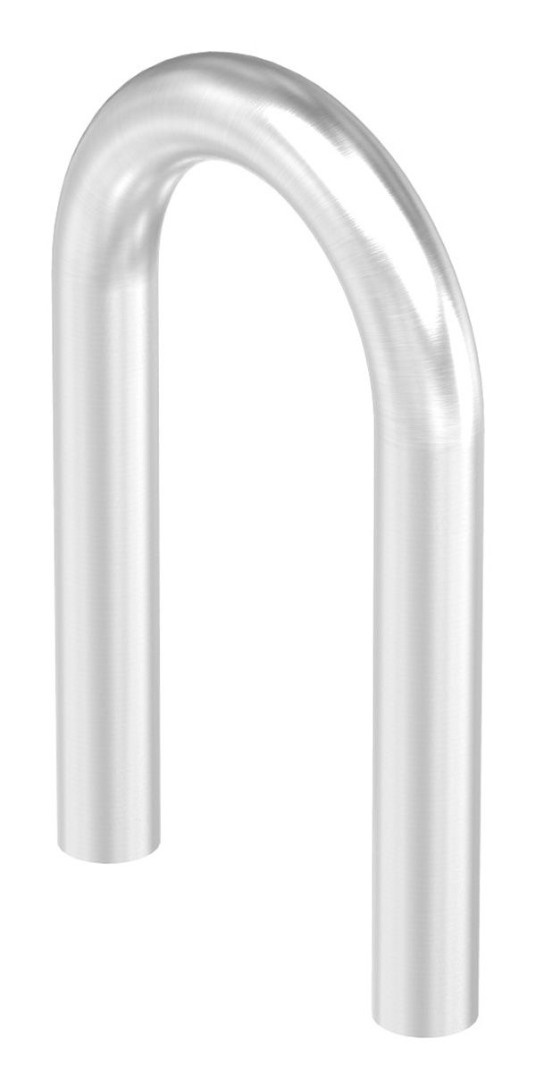 Rohrbogen 180°, aus Rohr 33,7 x 2,5mm, Radius-Mitte: 78mm, V2A
