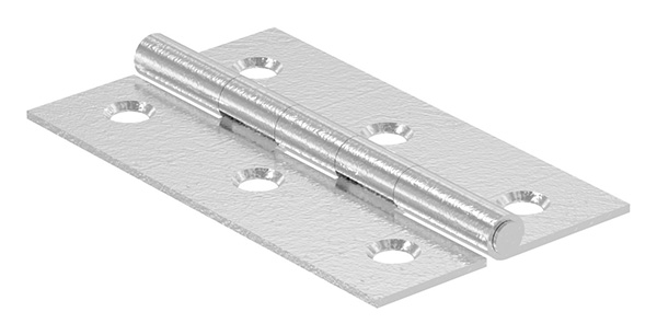 Scharnier 60x35mm mit festen Zapfen, V2A