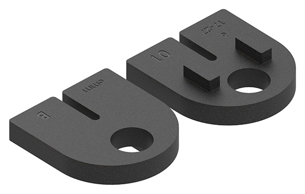 3806-GU 1 Paar Gummi für Mod. 38, ESG-Glas 6mm