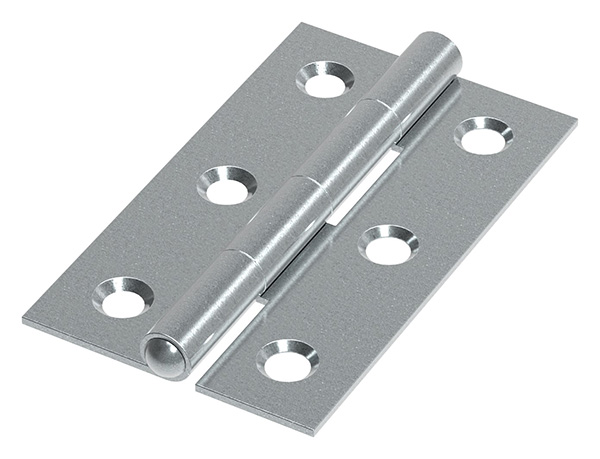 Scharnier 50x30mm mit festen Zapfen, verzinkt